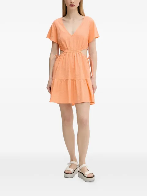 Rip Curl Cala Vadella cut-out tiered mini dress