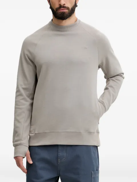 Hurley raglan-sleeve logo-embroidered sweatshirt