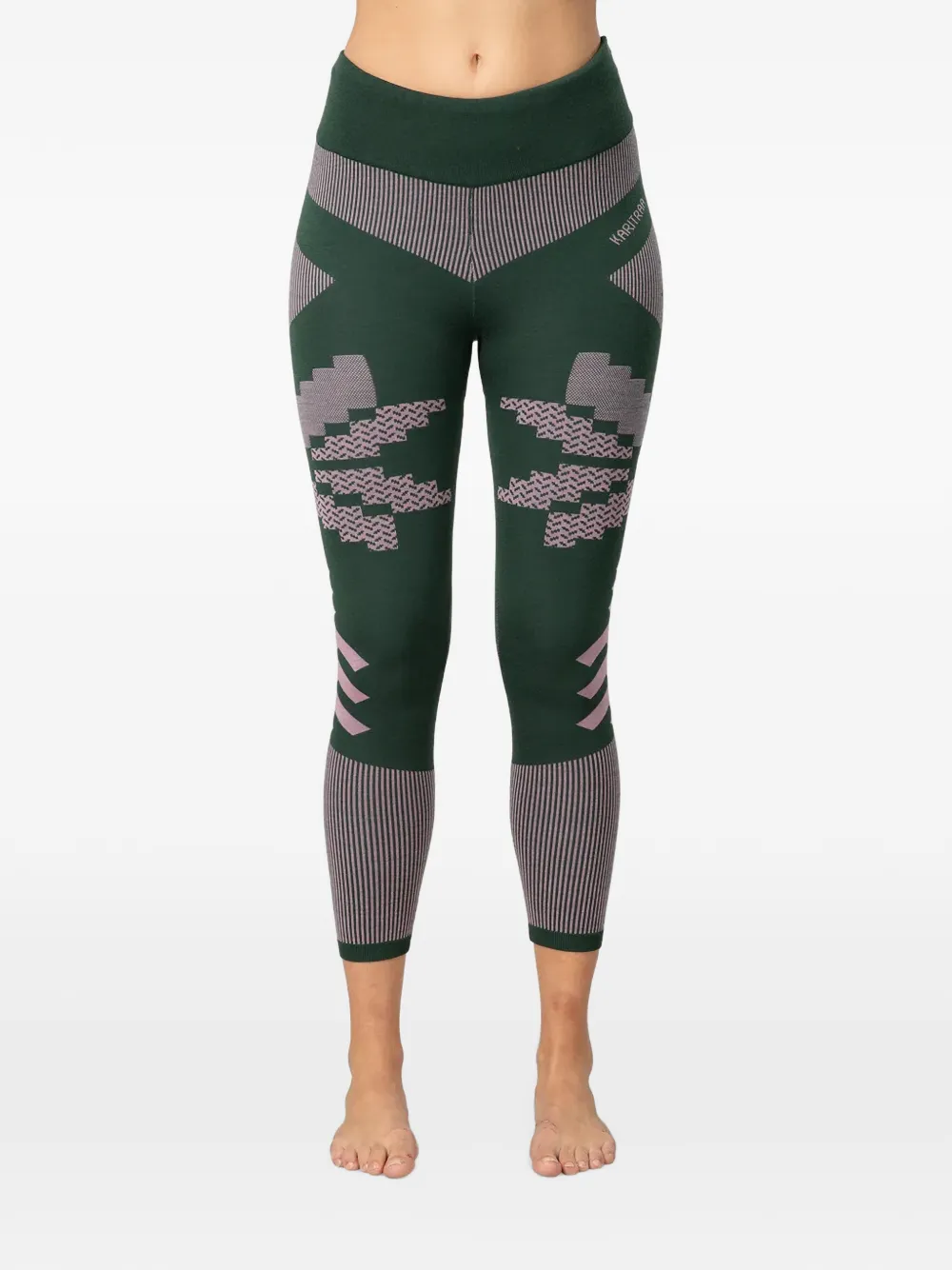 Kari Traa geometric-pattern ski pants - Grün