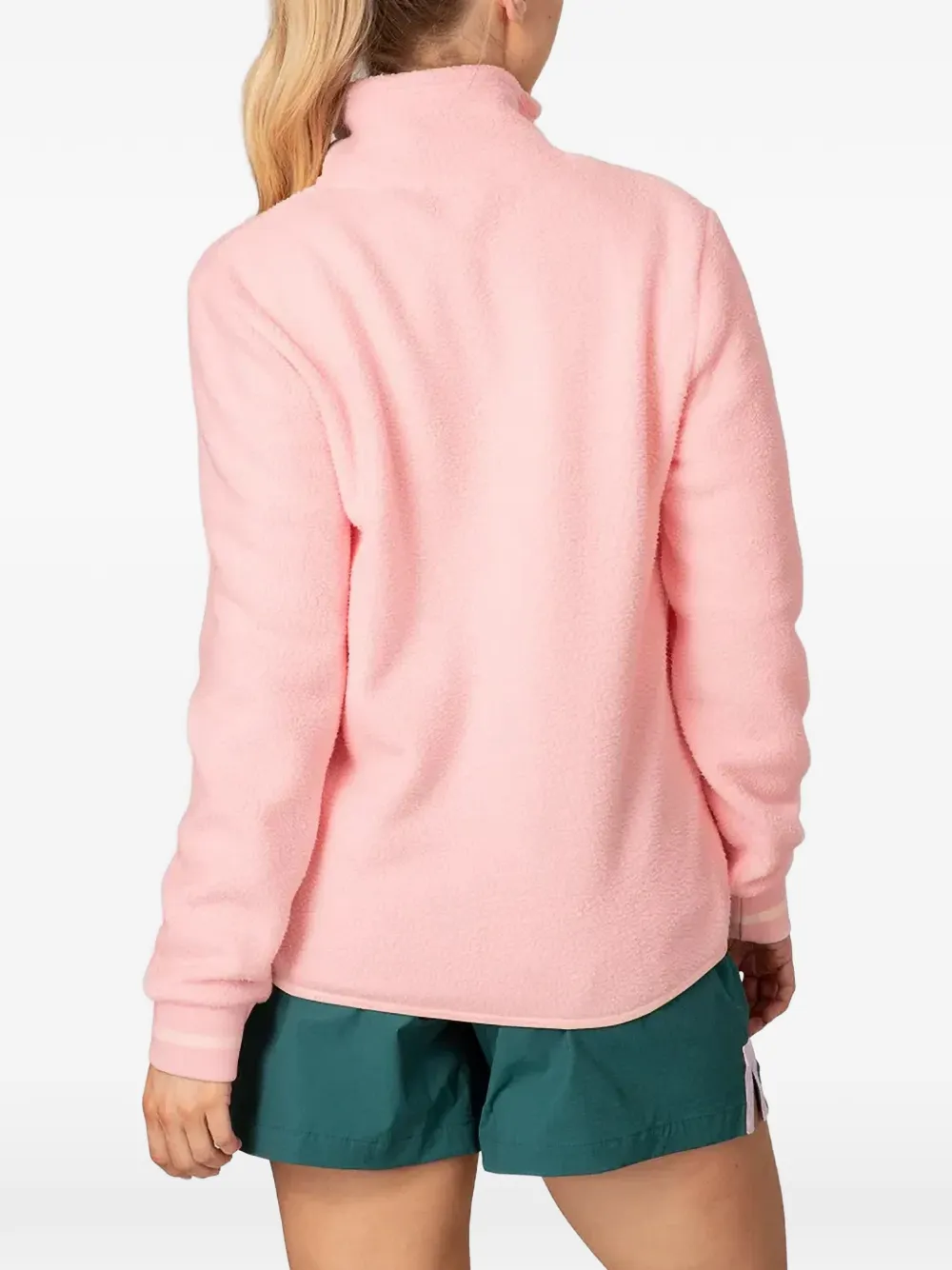 Kari Traa Røthe fleece midlayer sweater met rits Roze