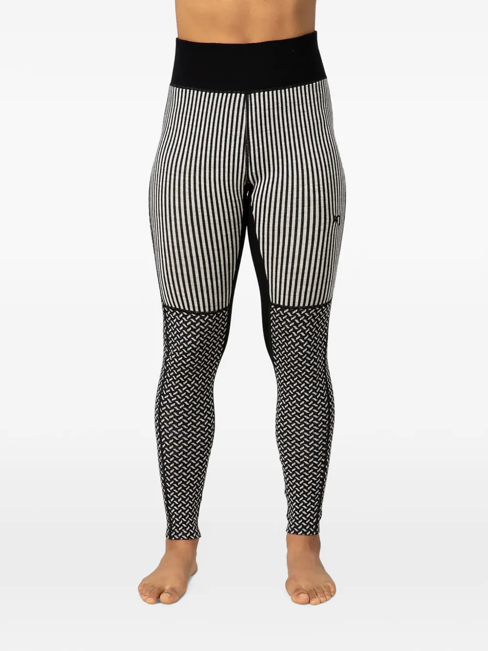 Kari Traa Smekker striped chevron-pattern leggings - Schwarz