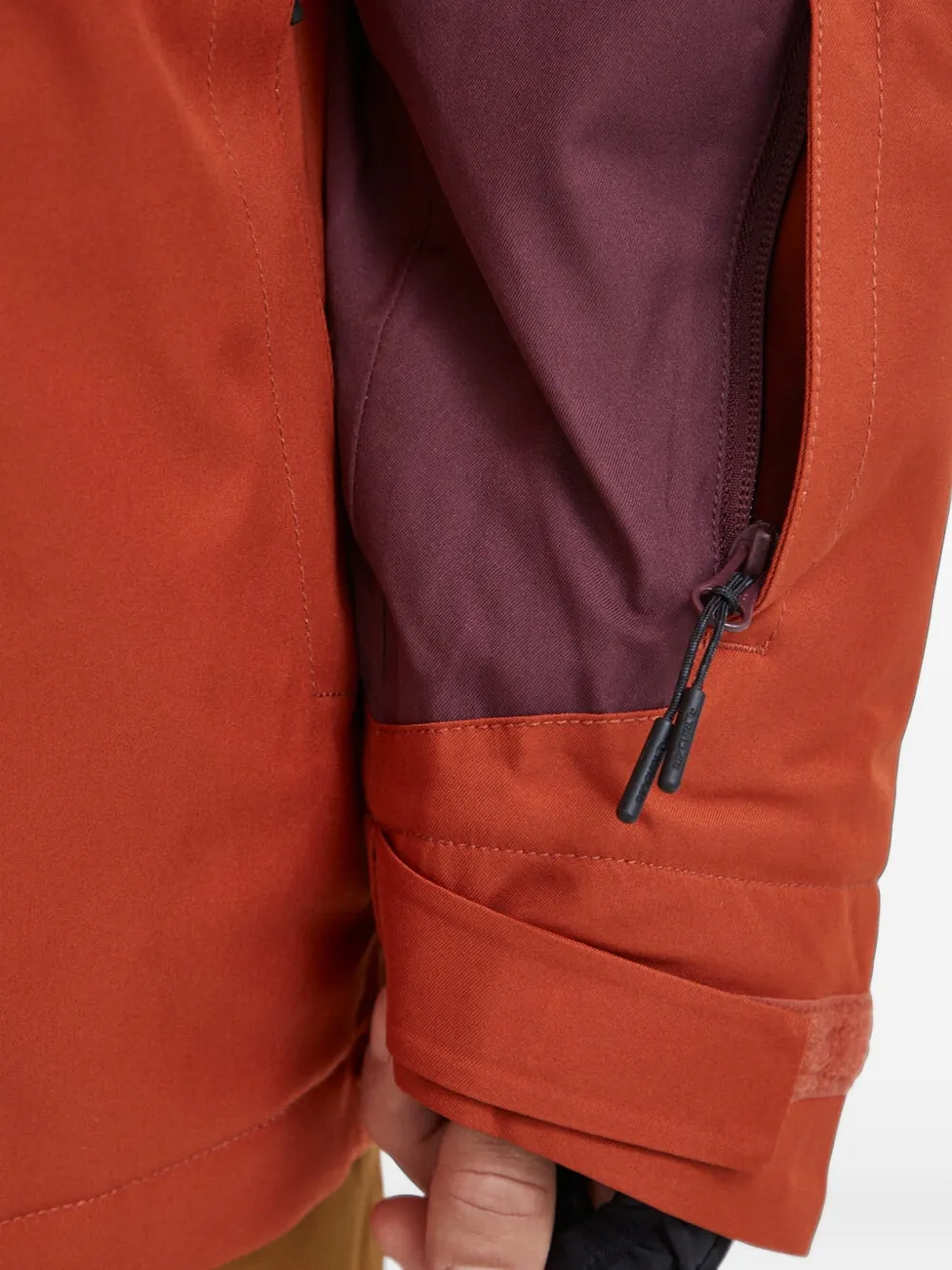 Rip Curl colour-block hooded jacket Oranje