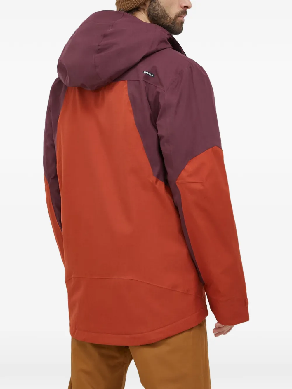Rip Curl colour-block hooded jacket Oranje
