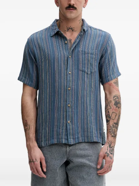Hurley vertical-stripe chest-pocket shirt