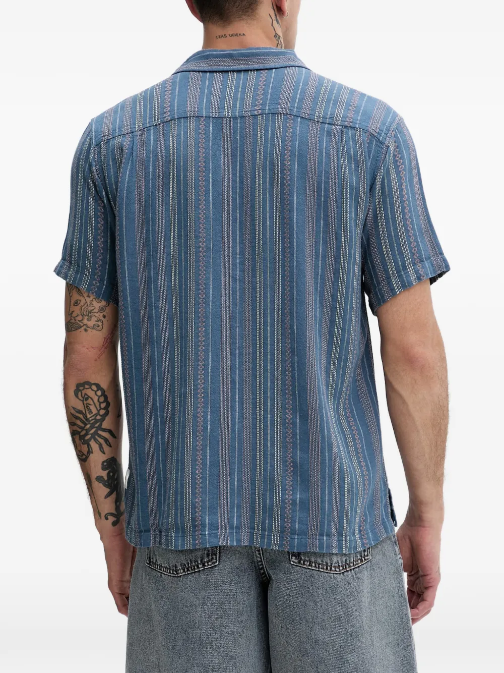  Hurley Camisa A Rayas Verticales - Azul 