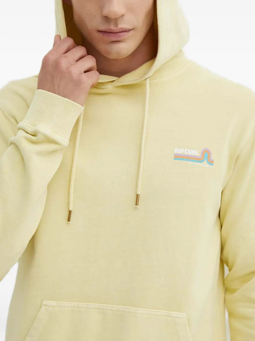 Rip Curl Hoodie met logoprint Geel