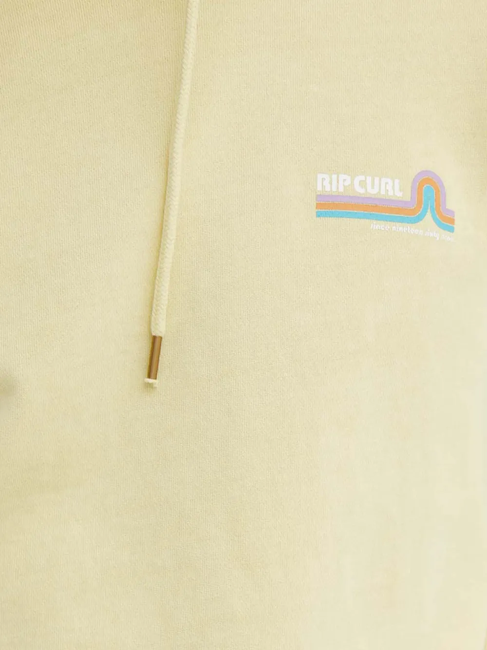Rip Curl Hoodie met logoprint Geel