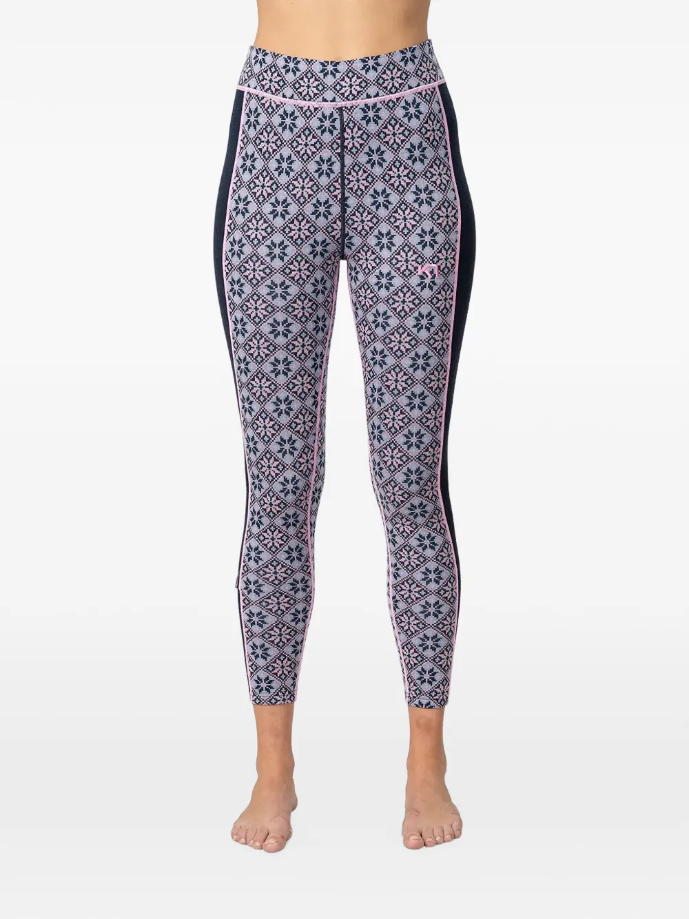 Kari Traa Rose fair isle-patterned layer pants - Blau
