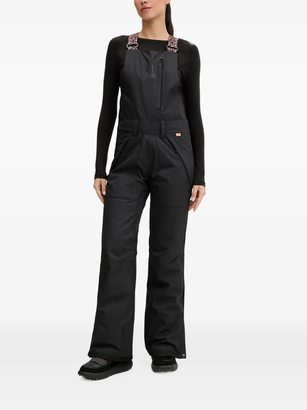 Rip Curl Vermont logo-print ski dungarees - Schwarz