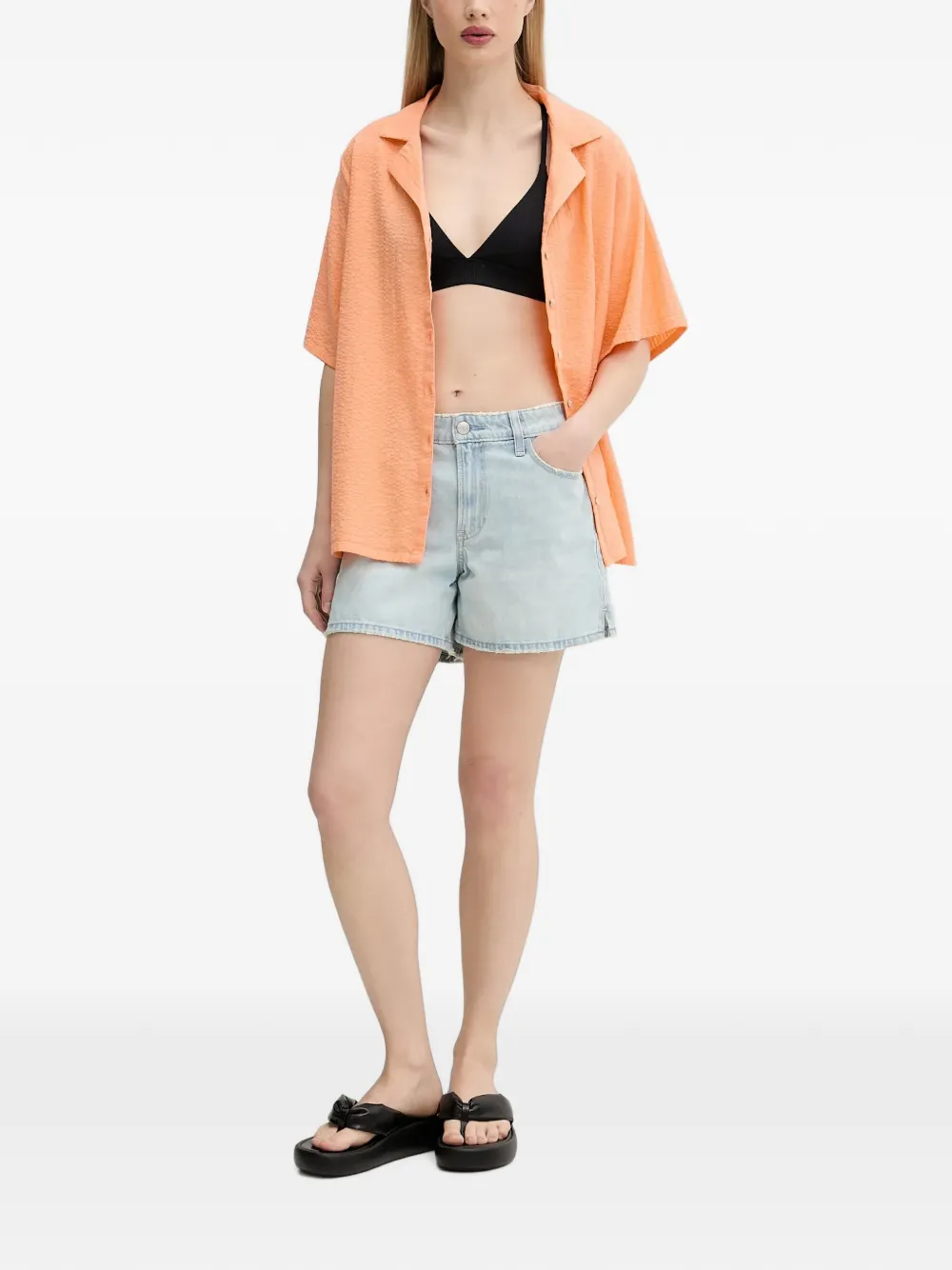 Rip Curl overhemd met korte mouwen Oranje