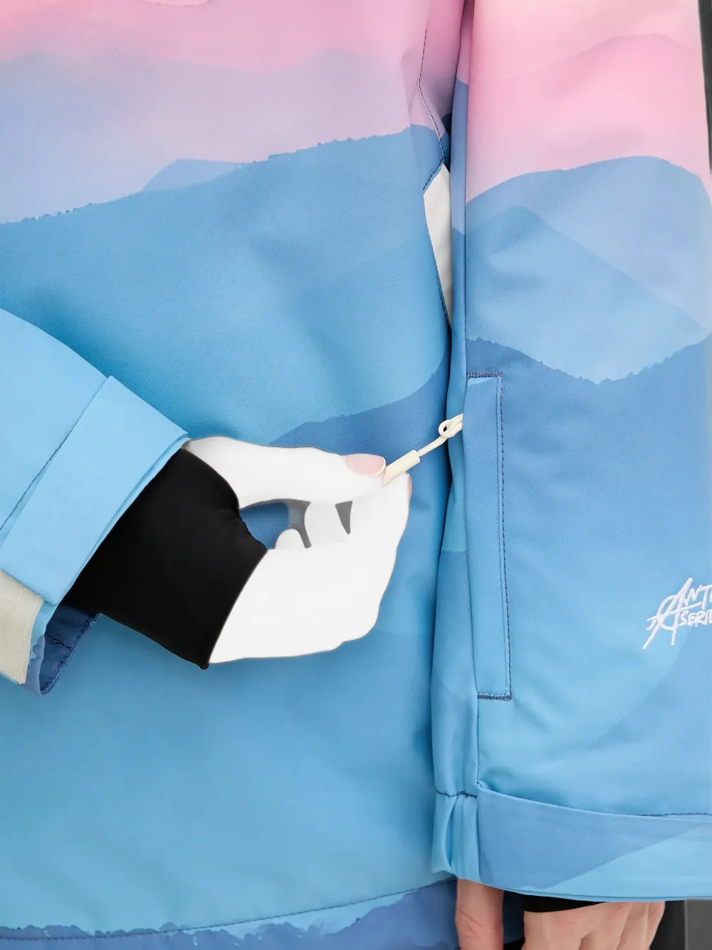 Rip Curl Jack met capuchon en landschaps-print Blauw