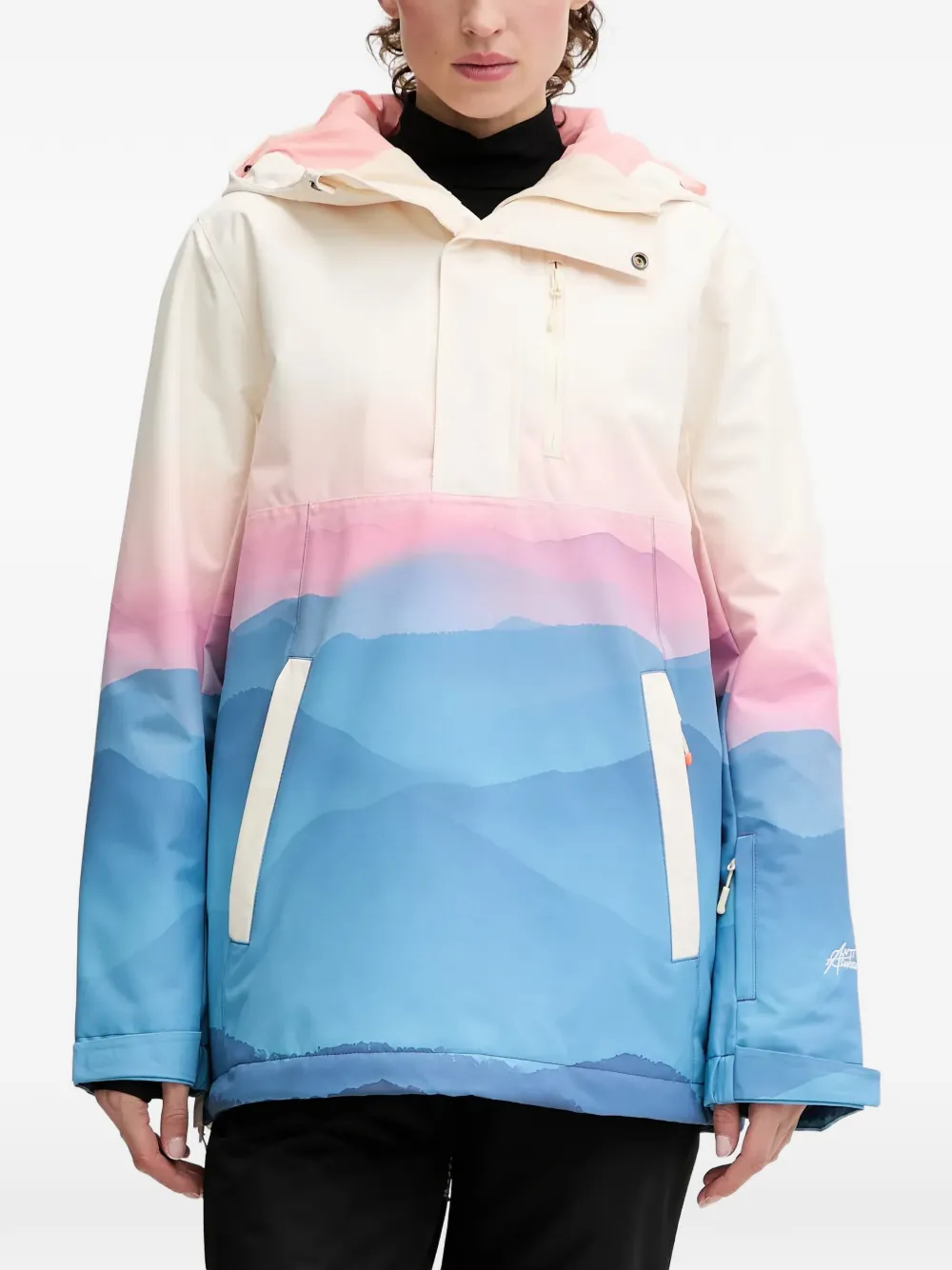 Rip Curl landscape-print hooded jacket