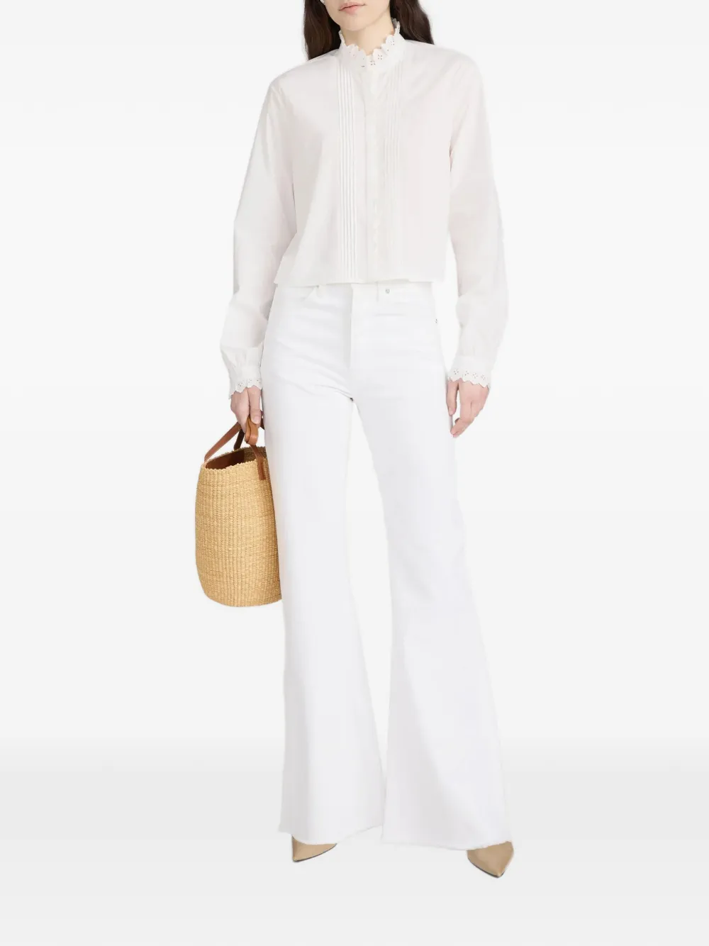  Frame Camicia Keepsake Pintuck - Bianco 