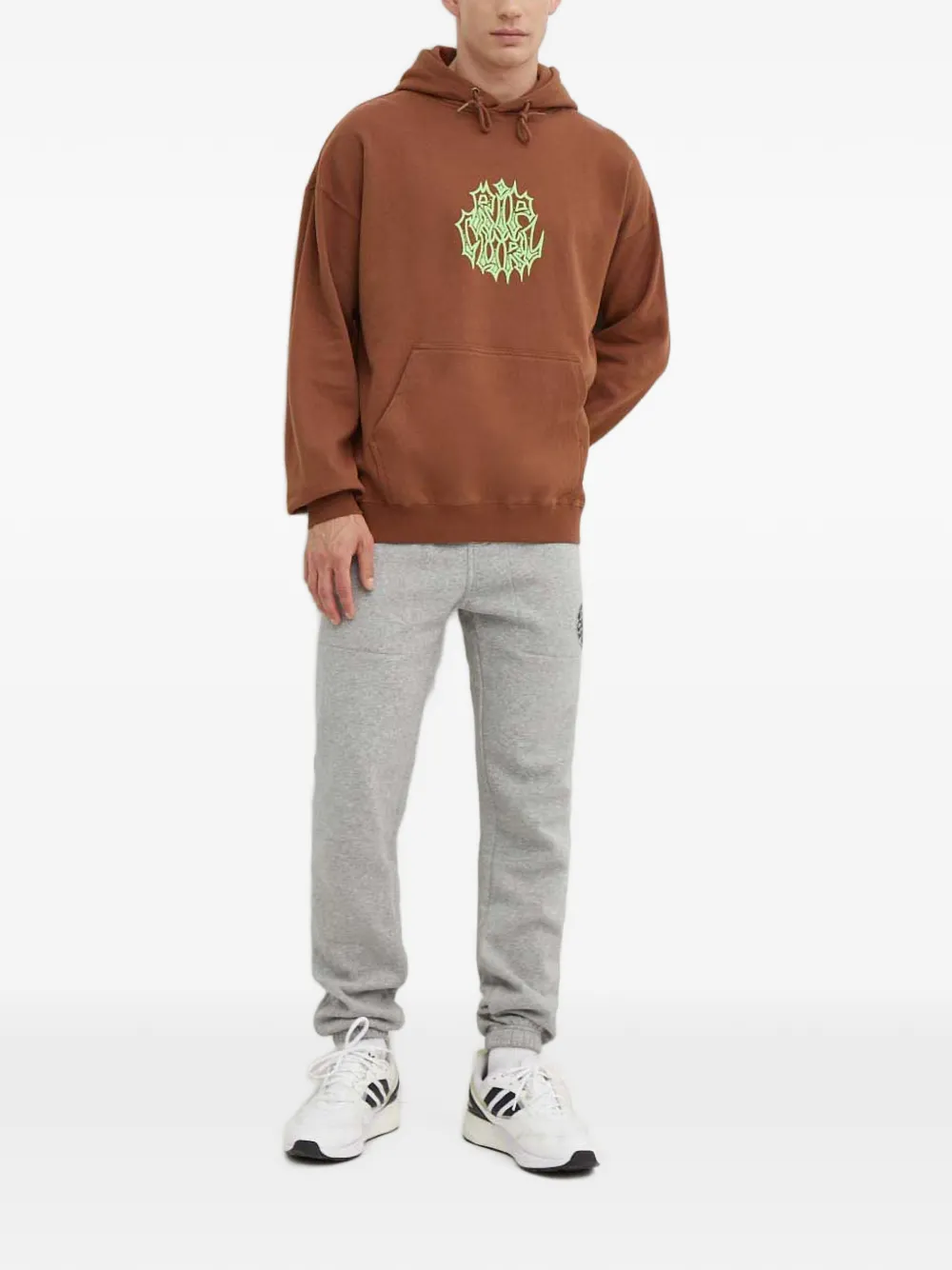 Rip Curl Hoodie met print Bruin