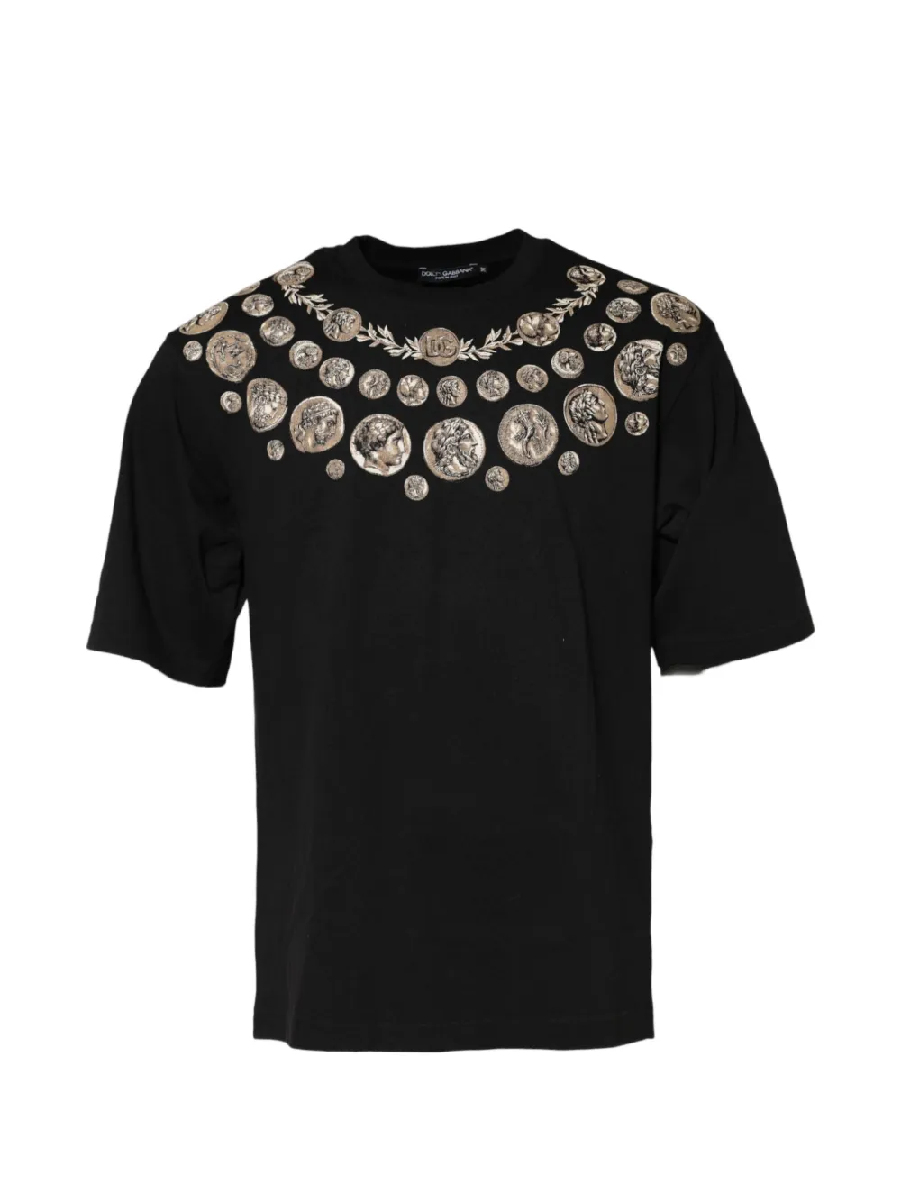 Dolce & Gabbana coin-print cotton T-shirt - Nero