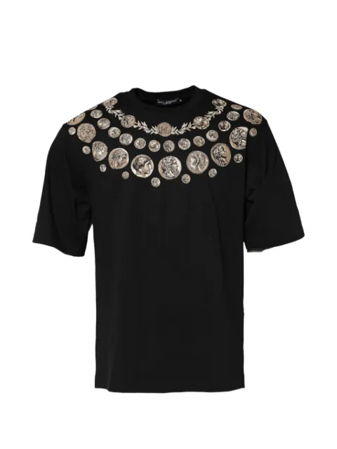 Dolce & Gabbana playera con monedas estampadas