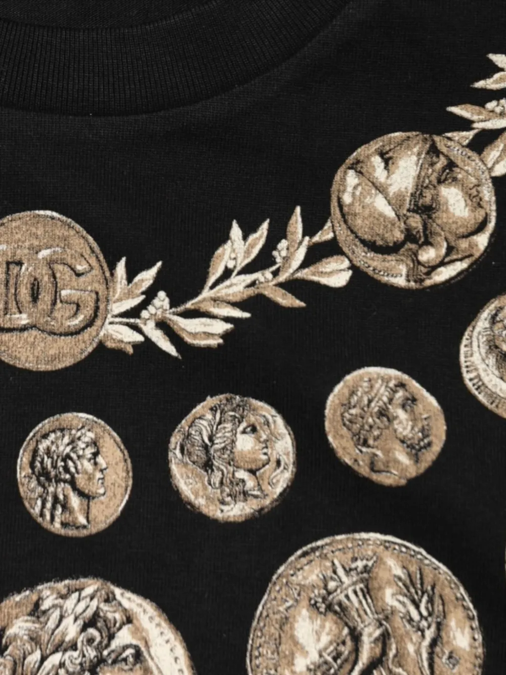 Dolce & Gabbana T-shirt met print Zwart