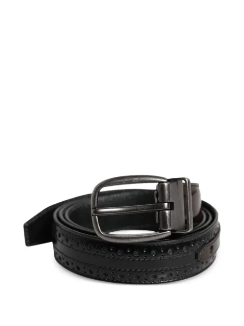 Dolce & Gabbana brogue-detailed leather belt