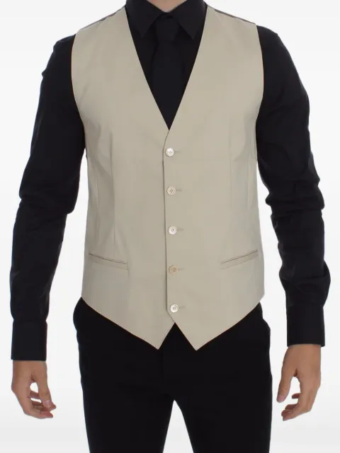 Dolce & Gabbana V-neck button-up vest