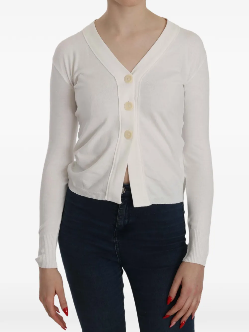byblos Cardigan con scollo a V - Bianco