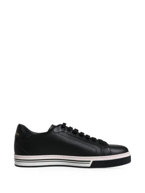 Dolce & Gabbana logo-patch leather sneakers