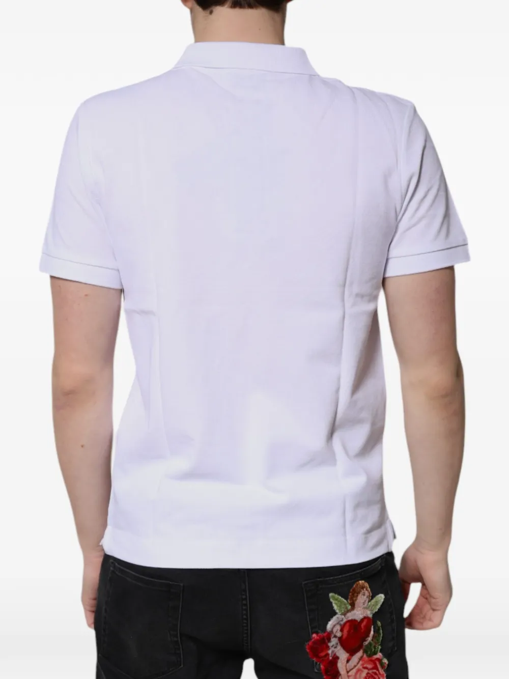 Dolce & Gabbana Poloshirt met geborduurd logo Wit