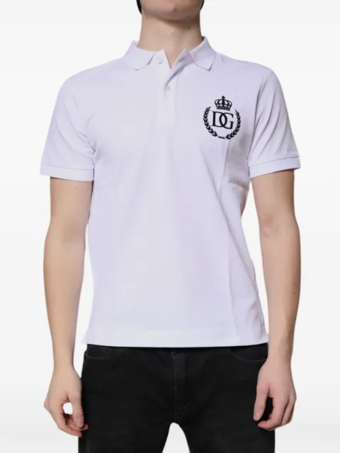 Dolce & Gabbana logo-embroidered polo shirt