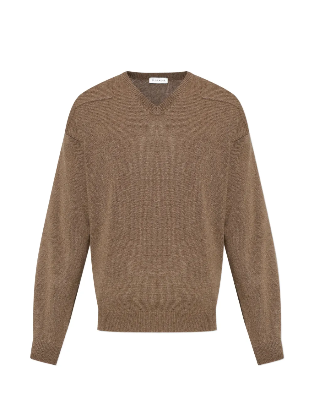 Jil Sander V-neck knitted sweater - Brown