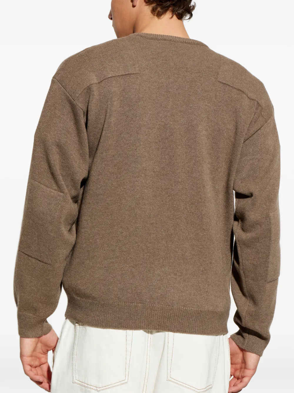 Jil Sander Trui met V-hals Bruin
