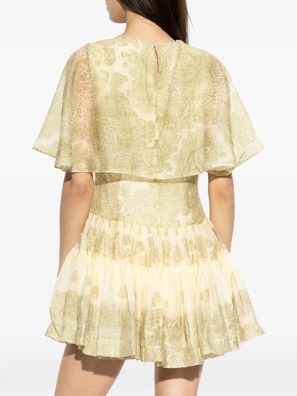 AllSaints Yanna gelaagde jurk Groen
