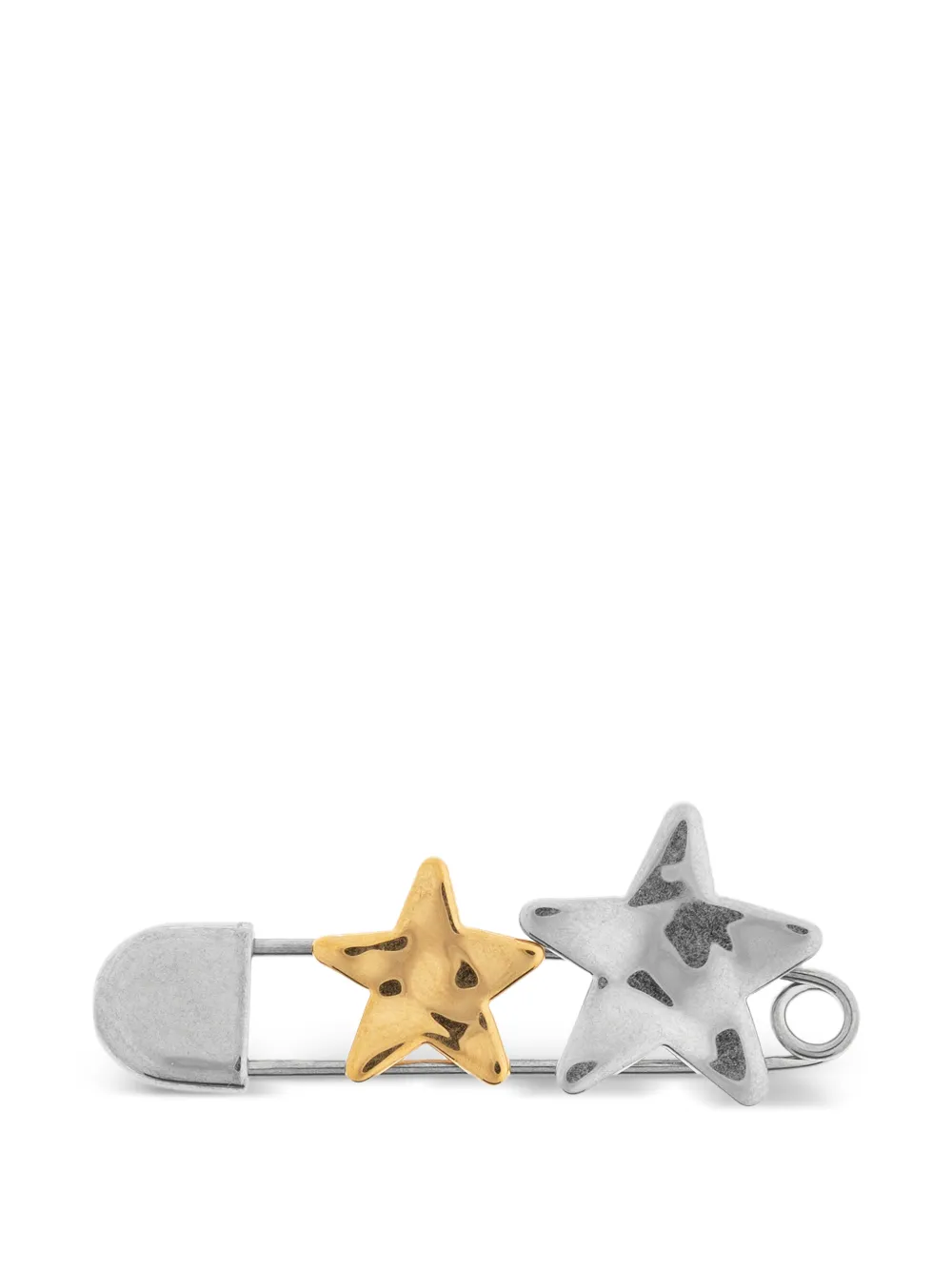 Jil Sander star-detail safety-pin brooch - Silber