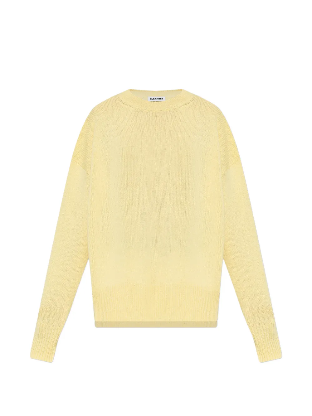 Jil Sander ribbed-knit side-slit sweater - Giallo