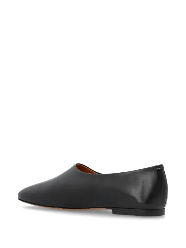 Jil Sander スクエアトゥ レザーパンプス | ブラック | FARFETCH JP