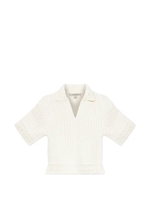 AllSaints 엘마 크로셰 니트 탑