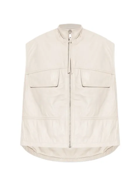 AllSaints Flor high-neck sleeveless waistcoat