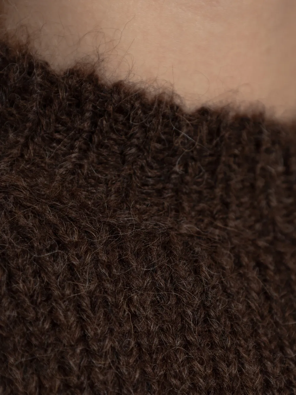 Jil Sander Ribgebreide trui Bruin