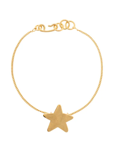 Jil Sander star-pendant curb-chain bracelets