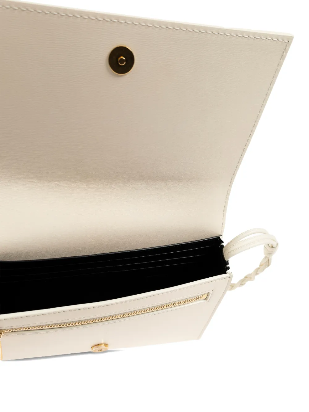 Jil Sander Tangle portemonnee met bandje Beige