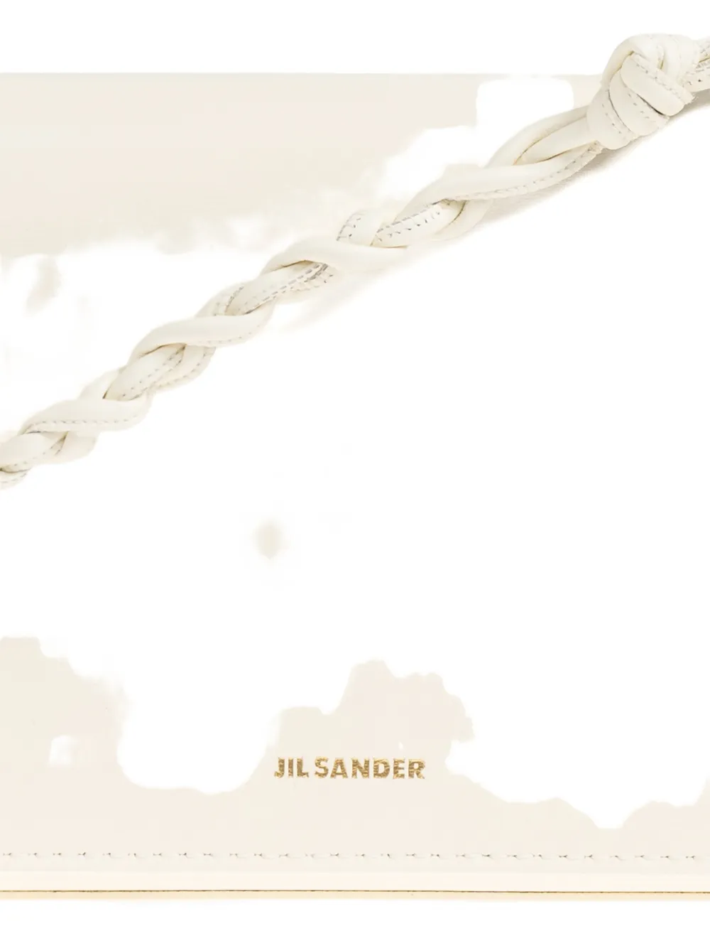 Jil Sander Tangle portemonnee met bandje Beige