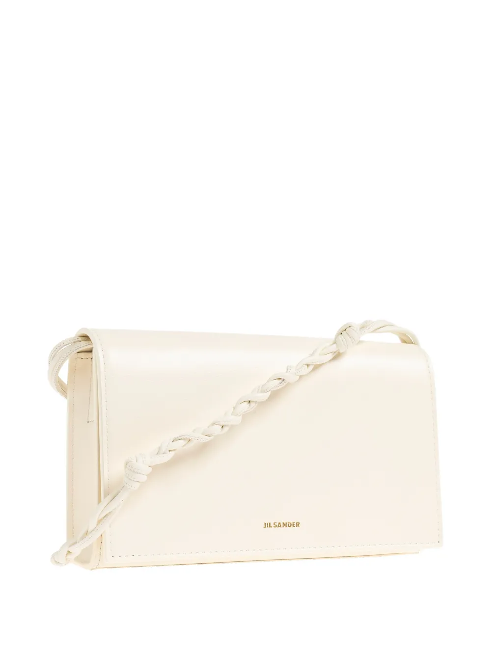 Jil Sander Tangle portemonnee met bandje Beige