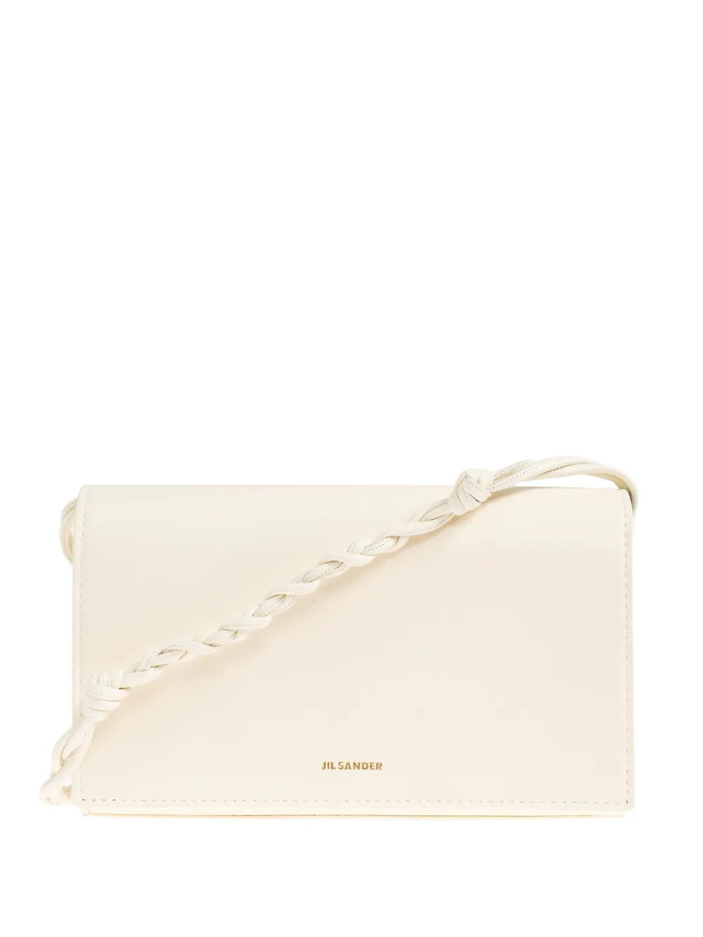 Jil Sander braided-strap leather wallet - Toni neutri