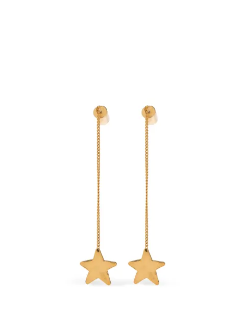 Jil Sander star-pendant drop earrings
