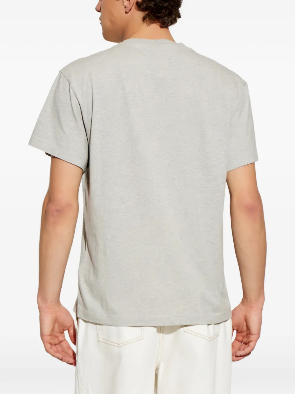 Jil Sander T-shirt met geborduurd logo Grijs