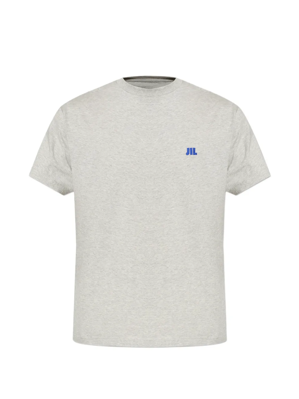 Jil Sander logo-embroidered T-shirt - Grau