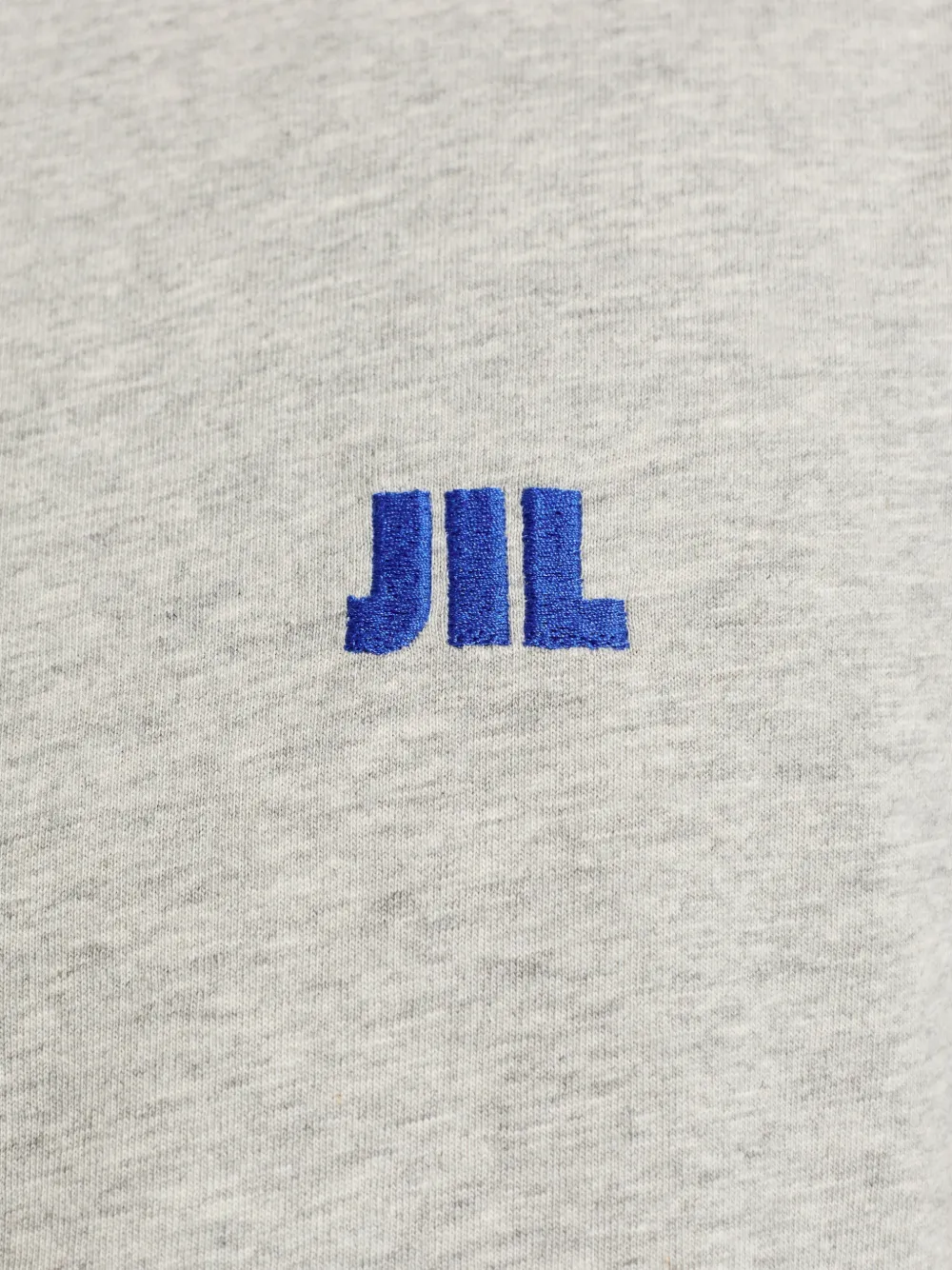 Jil Sander T-shirt met geborduurd logo Grijs