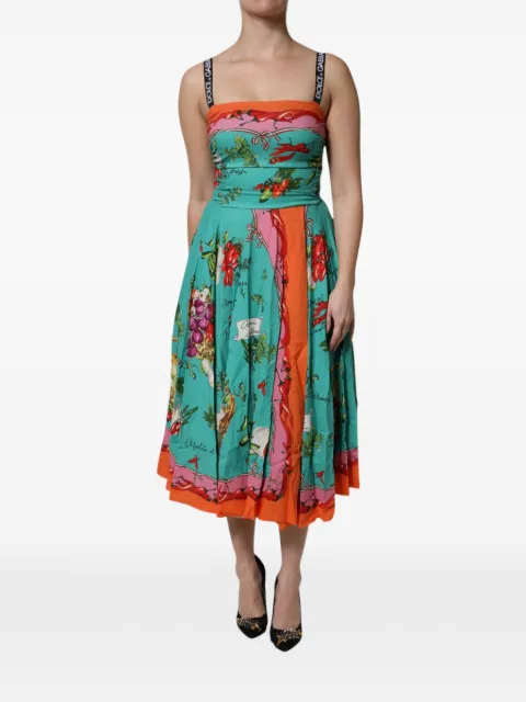 Dolce & Gabbana floral-print A-line midi dress