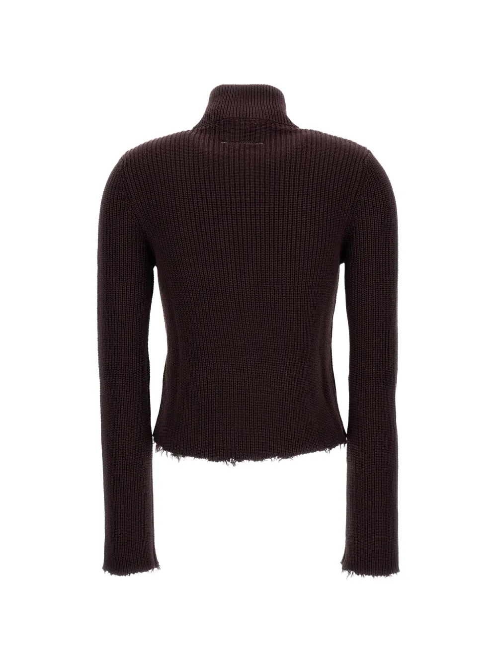 MM6 Maison Margiela Vest met ritssluiting en franje afwerking Rood