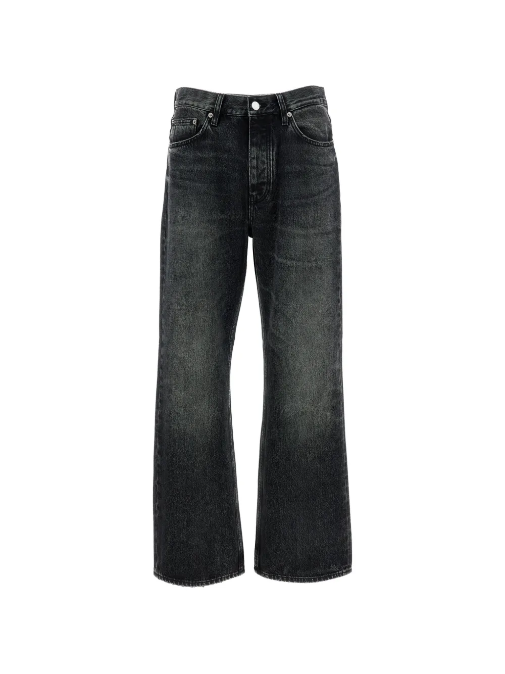 Sunflower kick-flare raw-denim jeans - Schwarz