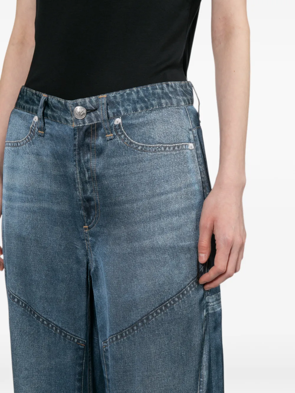 rag & bone Broek met vervaagd effect Blauw