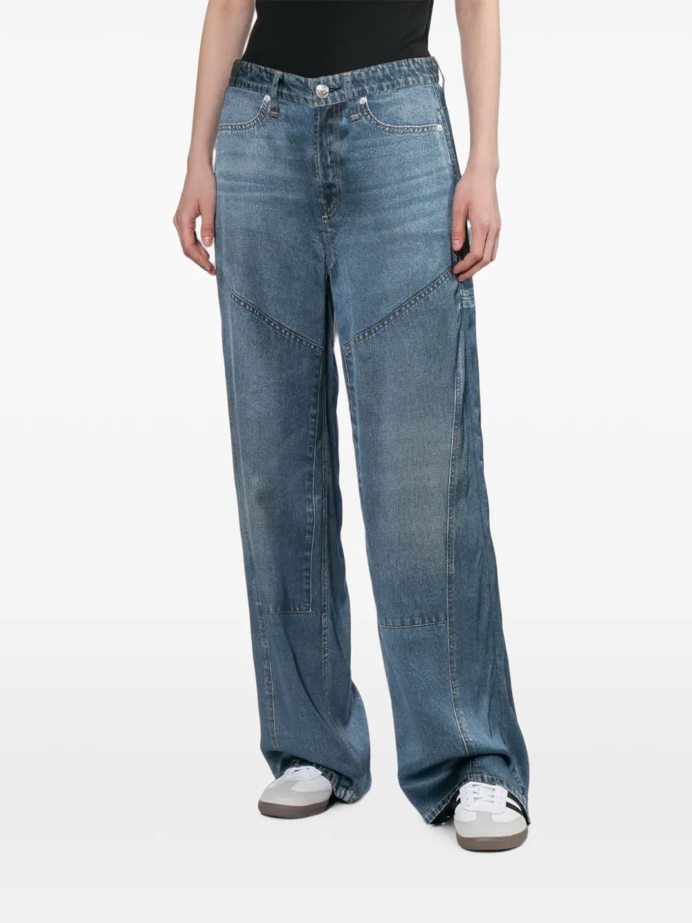 rag & bone Broek met vervaagd effect Blauw